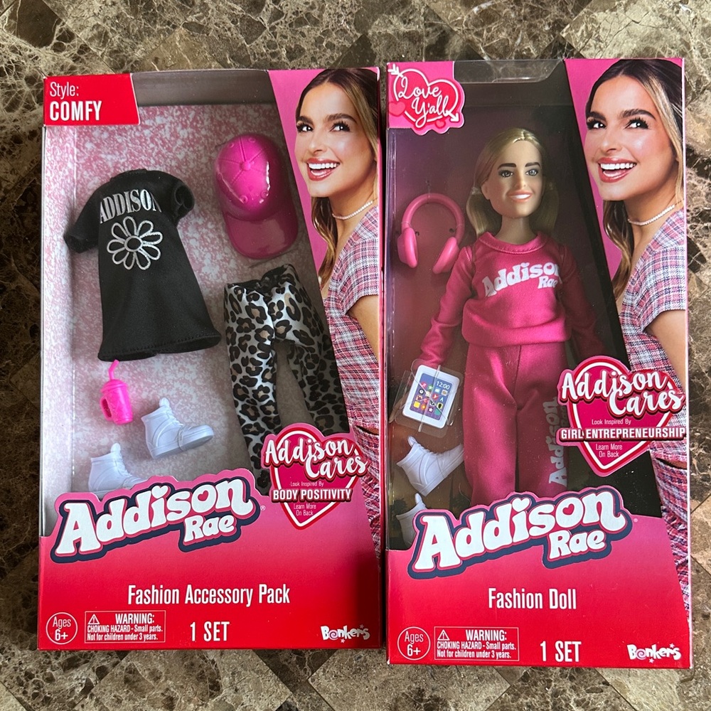 Addison Rae Fashion Doll and fashion accessory pack